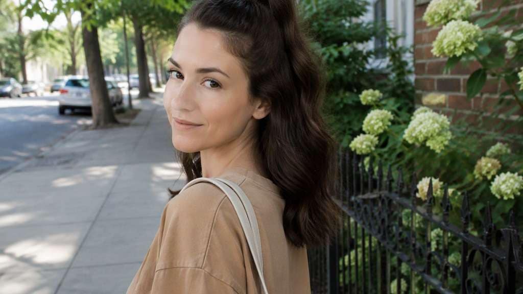Wavy Half Ponytail hairstyle