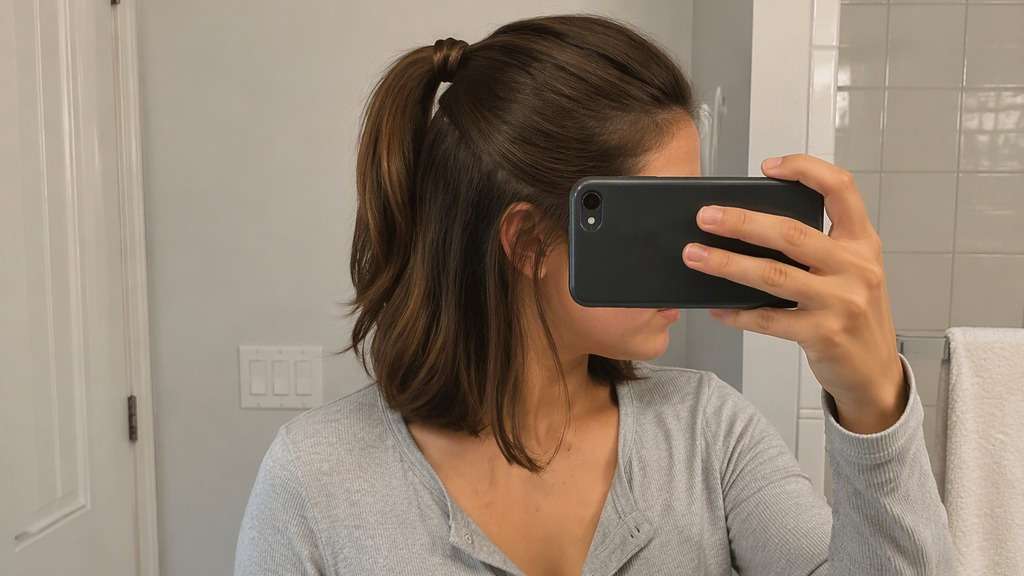 Wrapped Half Ponytail hairstyle