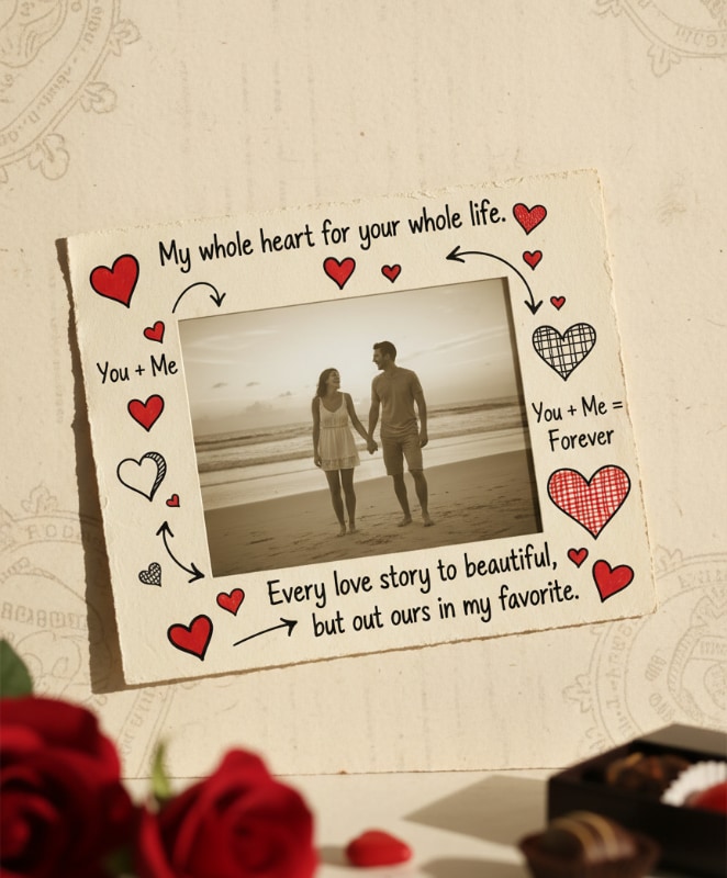 Handwritten Love Frame