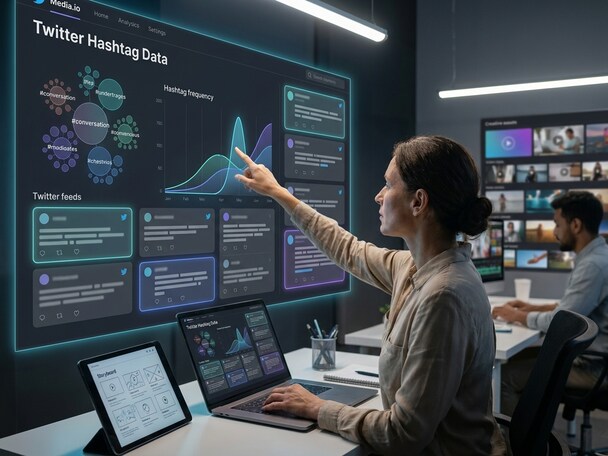 Visual representing hashtag trend discovery on Twitter