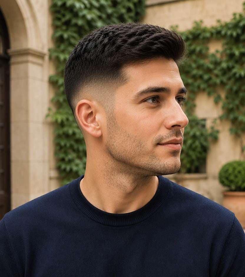 High Fade haircut after photo