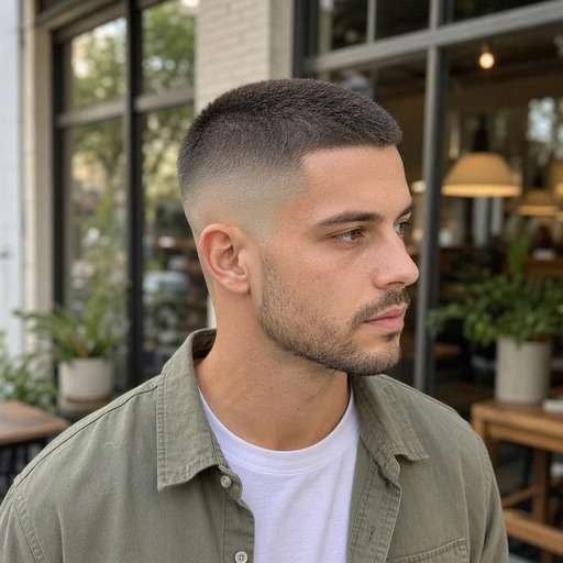 High Fade Buzz Top hairstyle preview