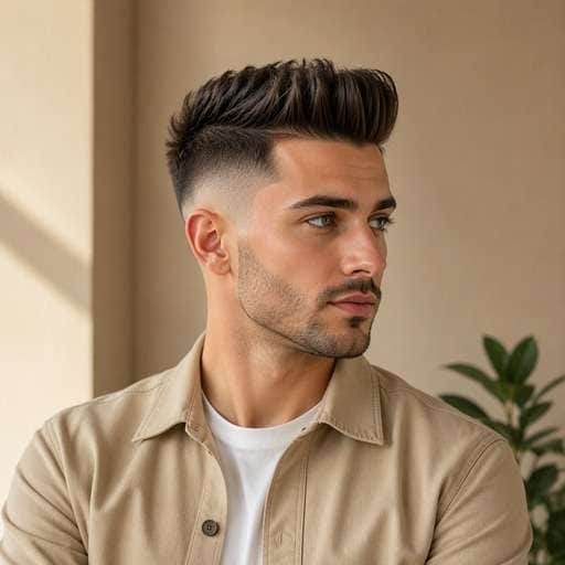 High Fade Quiff hairstyle preview