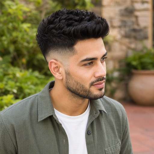 High Fade For Thick Hair hairstyle preview
