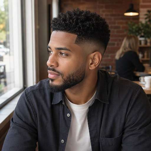 High Fade With Natural Hairline hairstyle preview