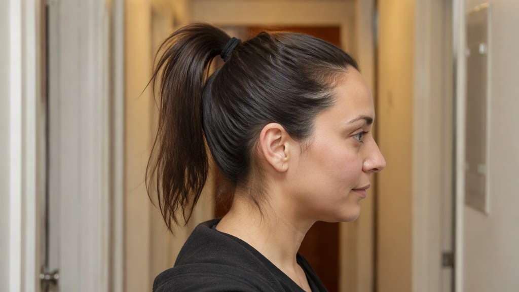 Sporty High Ponytail hairstyle