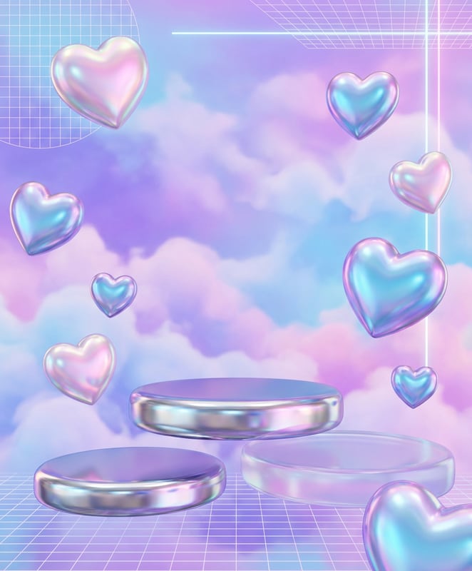 Holographic Y2k Render