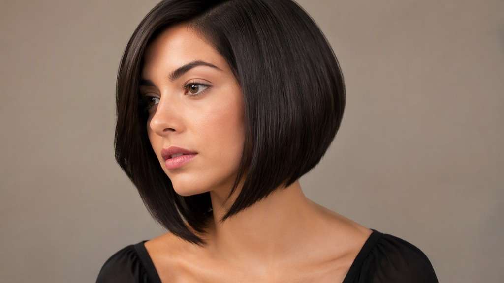 Sleek Angled Inverted Bob
