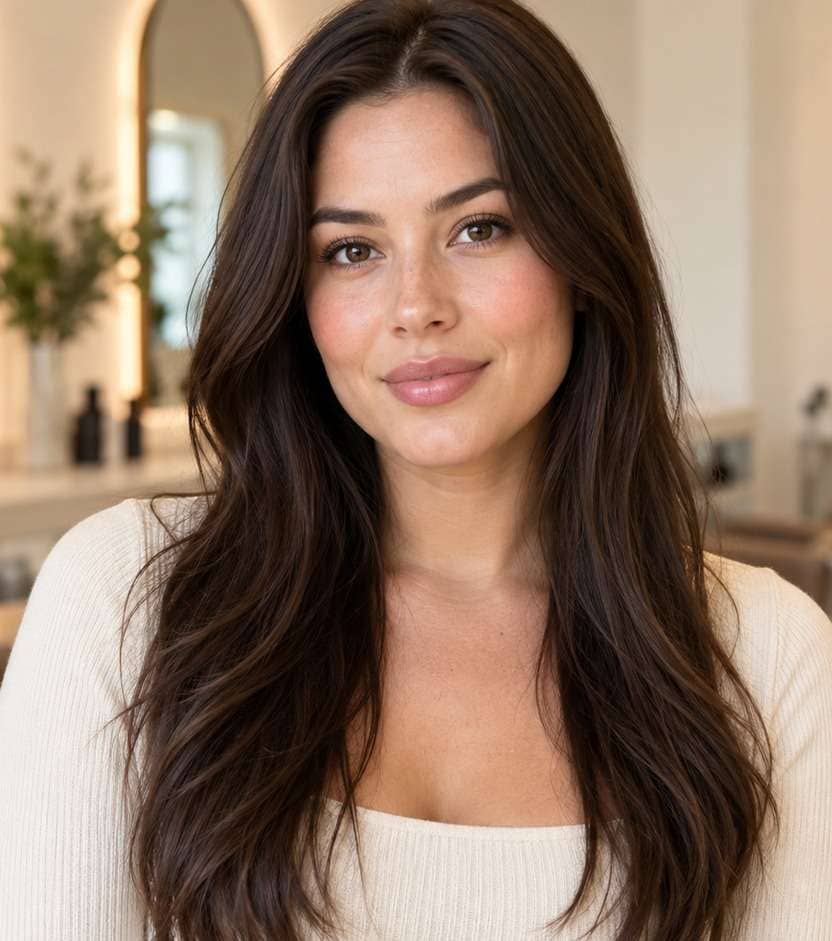 Before hairstyle portrait for jellyfish haircut filter: original longer hair
