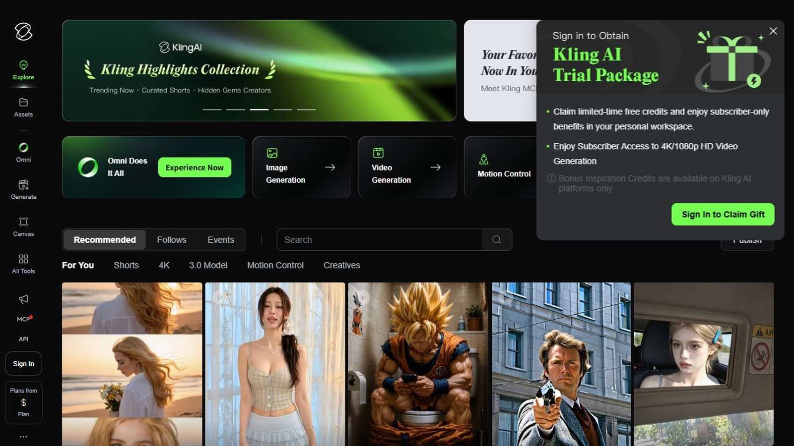 Kling AI Avatar 2.0 English interface with expressive talking avatar output