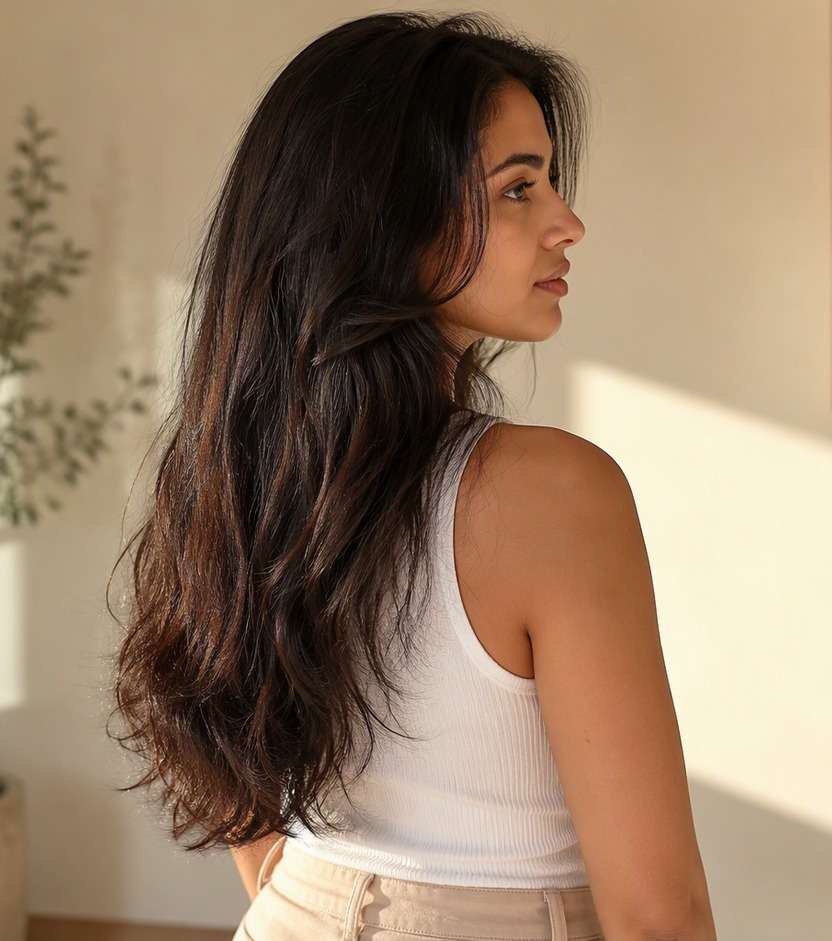 Natural hair before Knotless Braids preview
