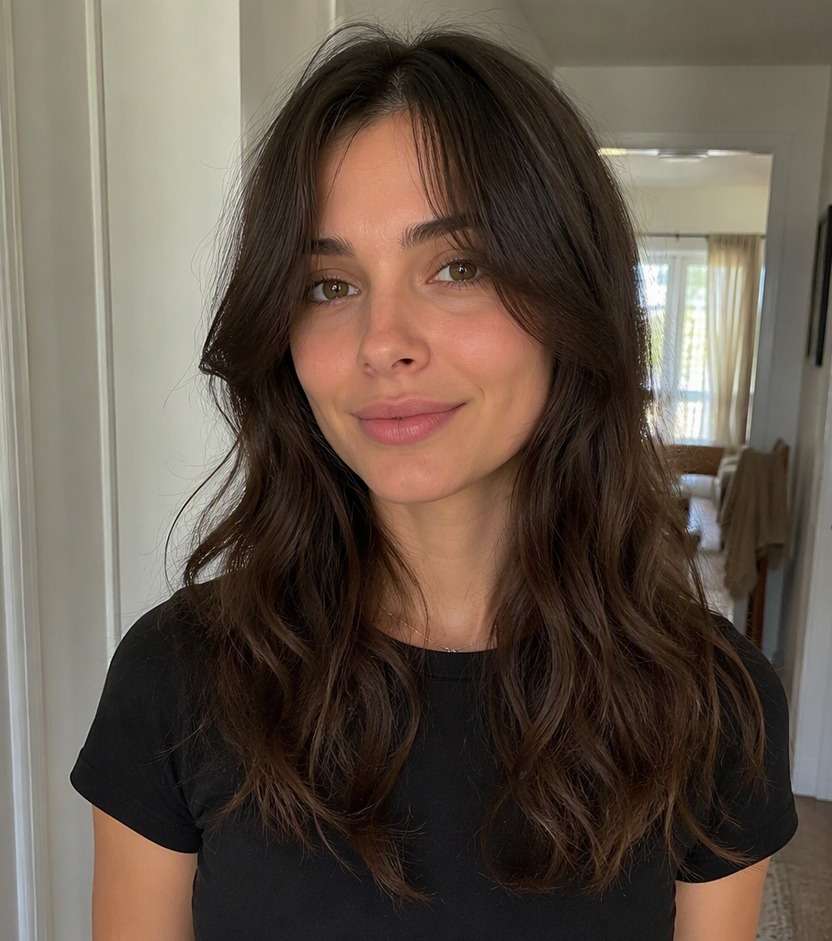 Air Bangs with Soft Waves