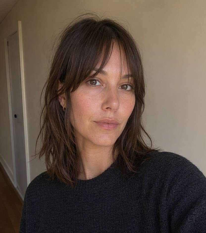 Long Temple Air Bangs
