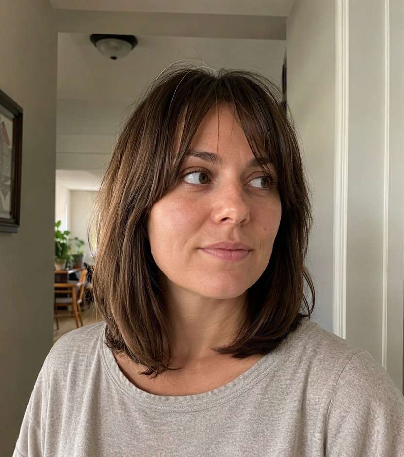 Fine Hair Curtain Lob