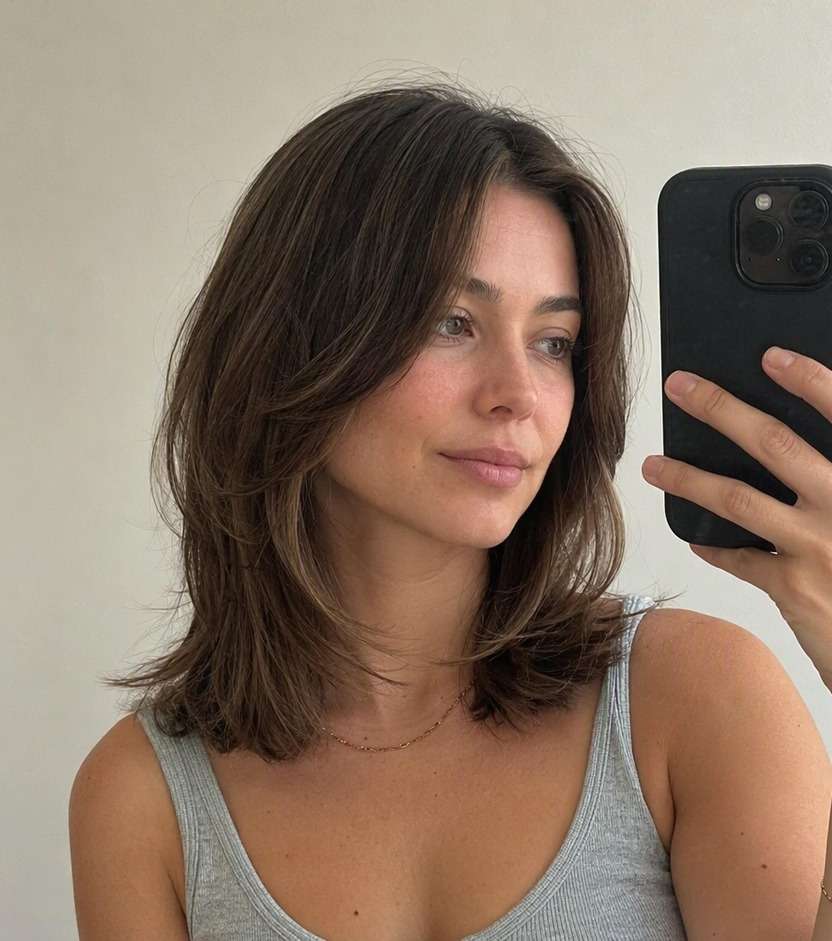 Layered Face Frame Lob