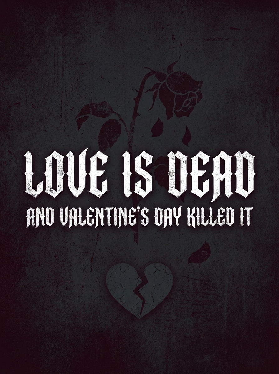 Love is Dead Anti Valentine Meme