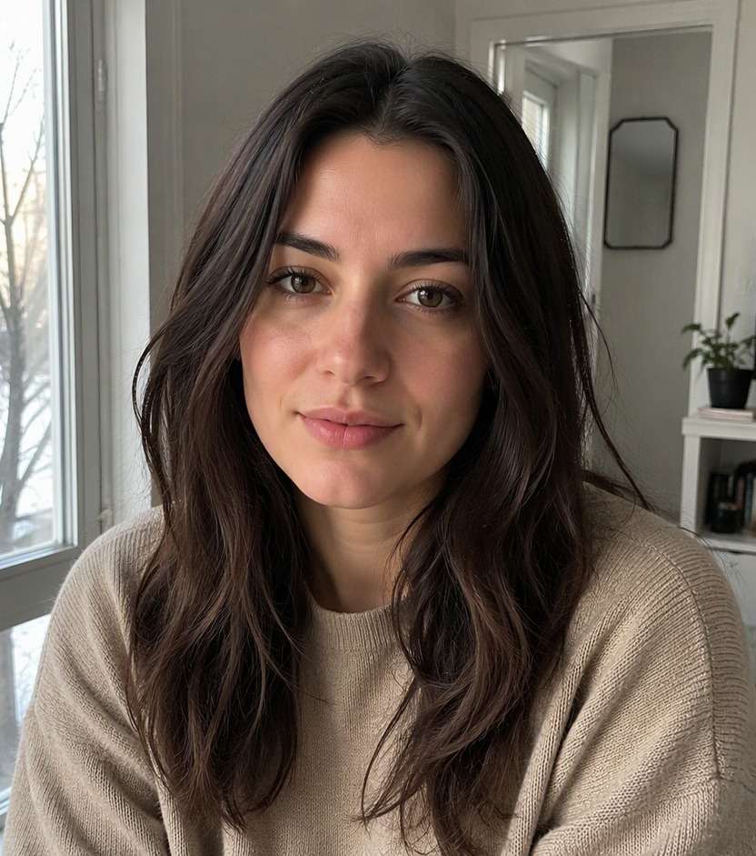 Original hairstyle before editing