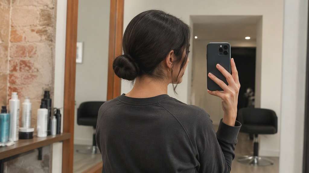 Minimalist Low Bun hairstyle