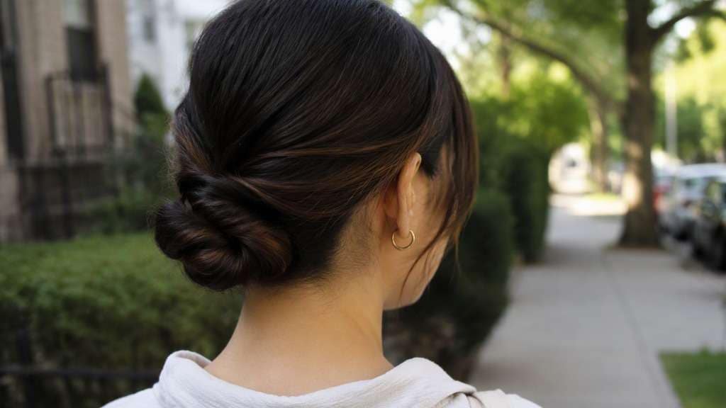 Twisted Nape Bun hairstyle