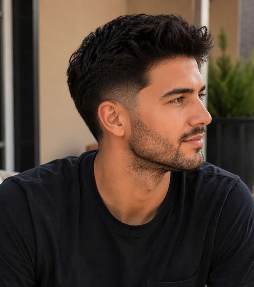 Low Drop Fade haircut after photo