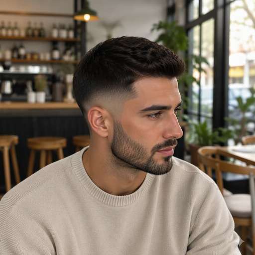 Low Drop Fade With Beard hairstyle preview