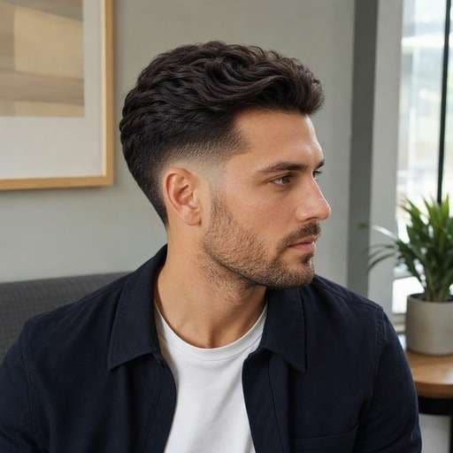 Low Drop Fade With Longer hairstyle preview