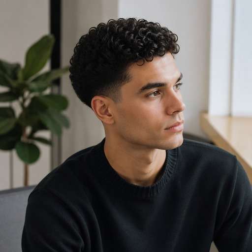 Low Taper With Curls hairstyle photo preview