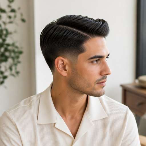 Low Taper Side Part hairstyle photo preview