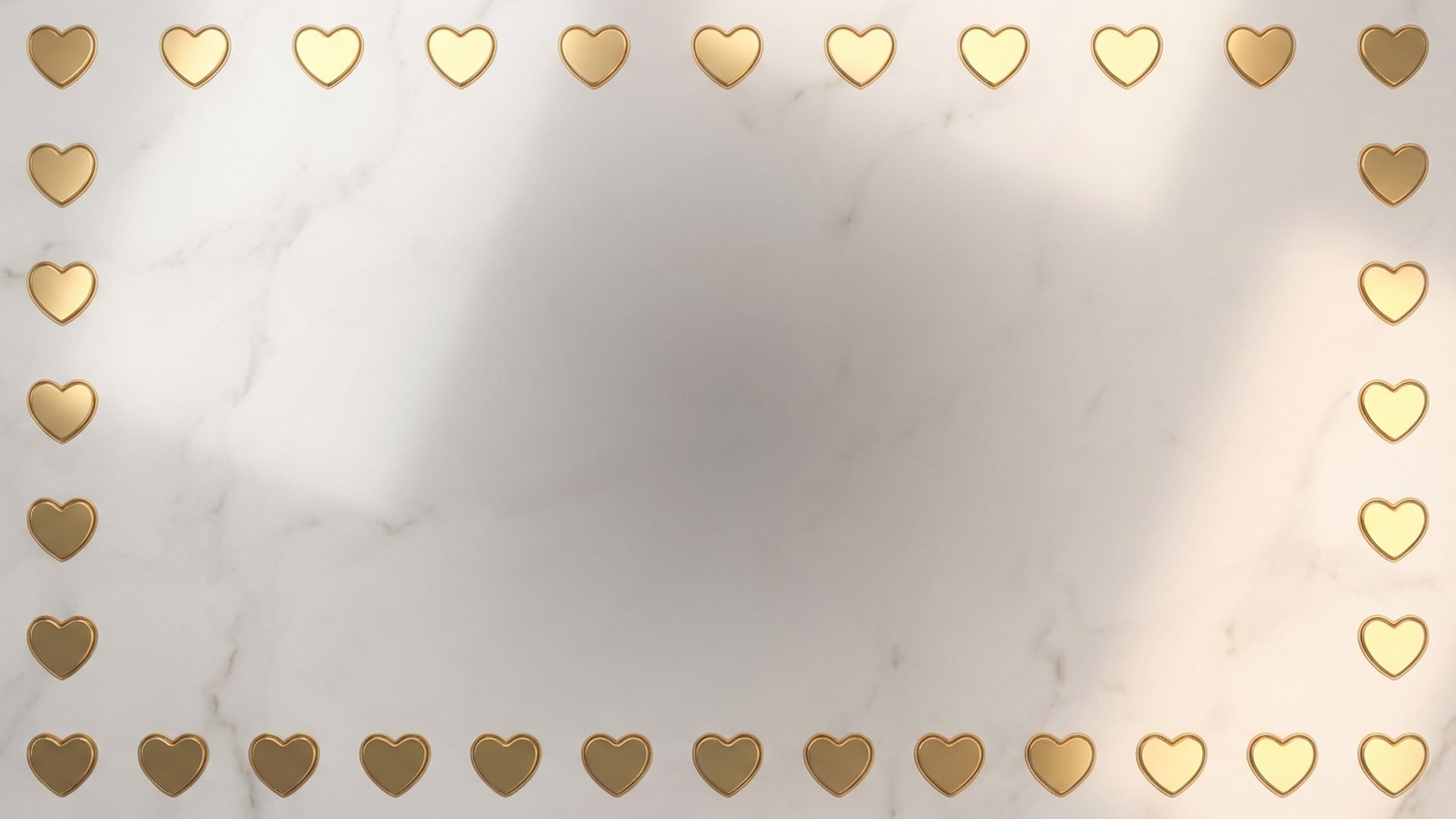 Luxury Marble Hearts & Gold