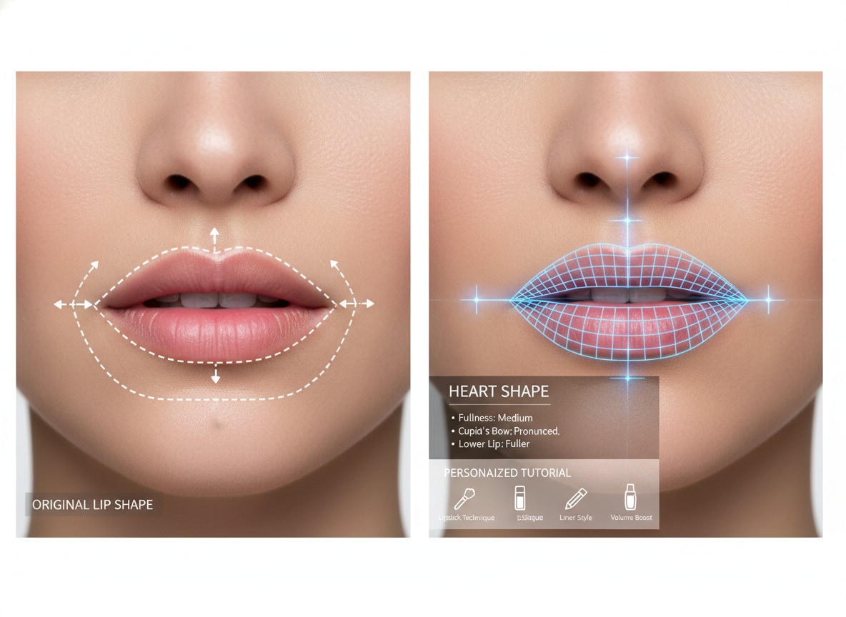 Makeup tutorial for specific lip shape