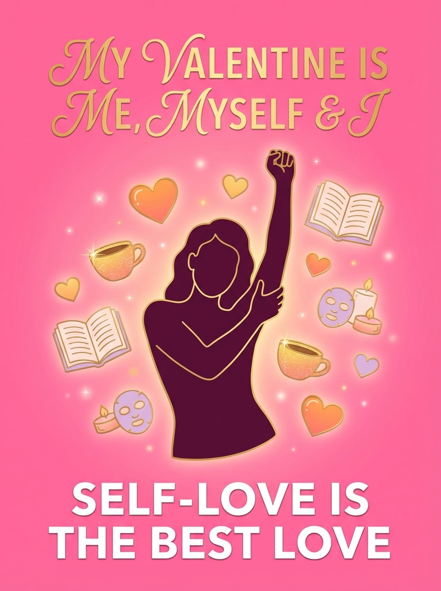 Me Myself and I Self Love Valentine Meme