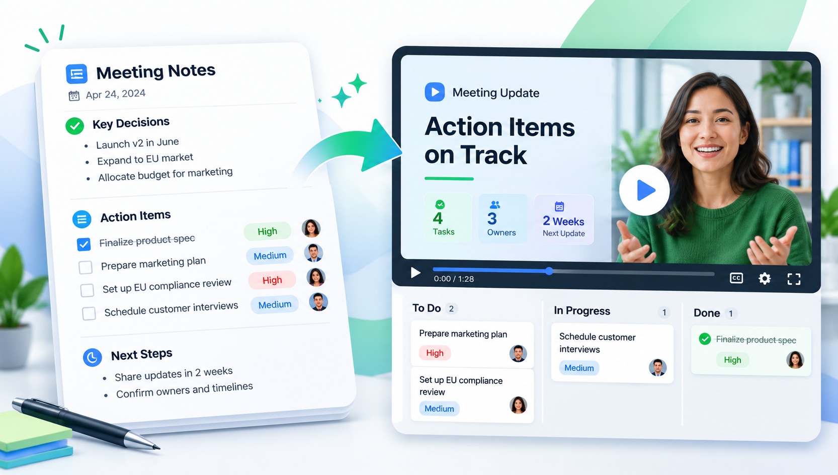 Make Decisions and Action Items Easier to Follow