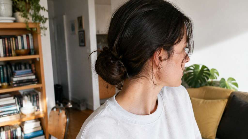 Low Messy Bun hairstyle