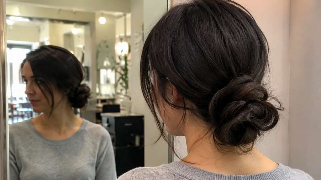 Side Messy Bun hairstyle