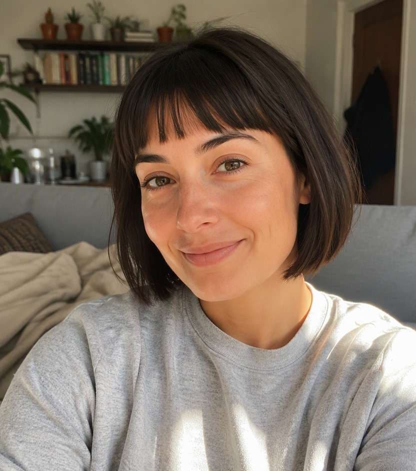Micro Bangs and Bob