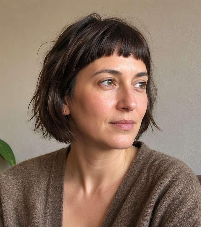 Soft Arched Baby Bangs