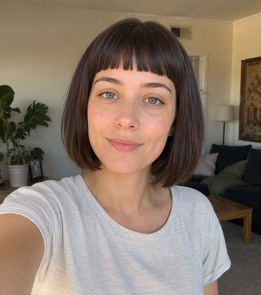 Straight Baby Bangs
