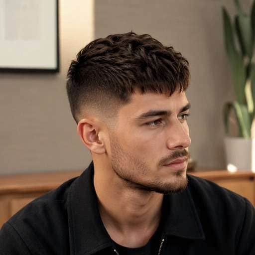 Mid Fade With Textured Crop hairstyle preview