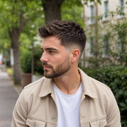 Mid Fade With Beard Blend hairstyle preview