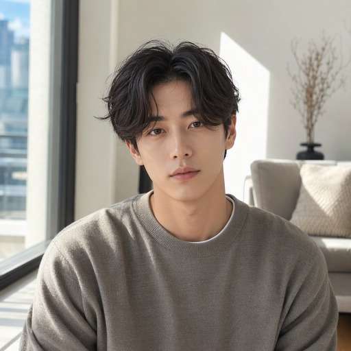 Classic Curtain Middle Part hairstyle preview