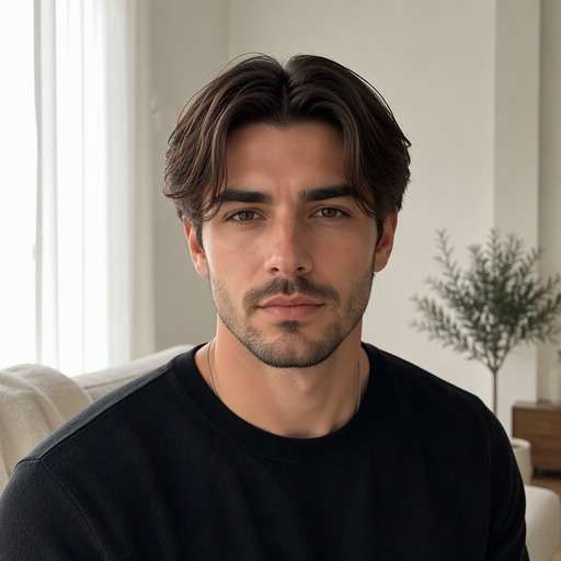 Straight Middle Part hairstyle preview