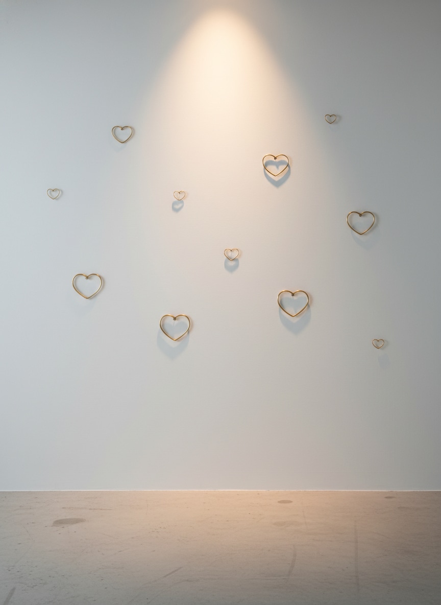 Minimal Gold Hearts