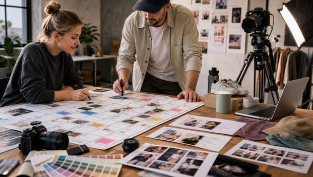 AI-generated monthly social media content from trend insights