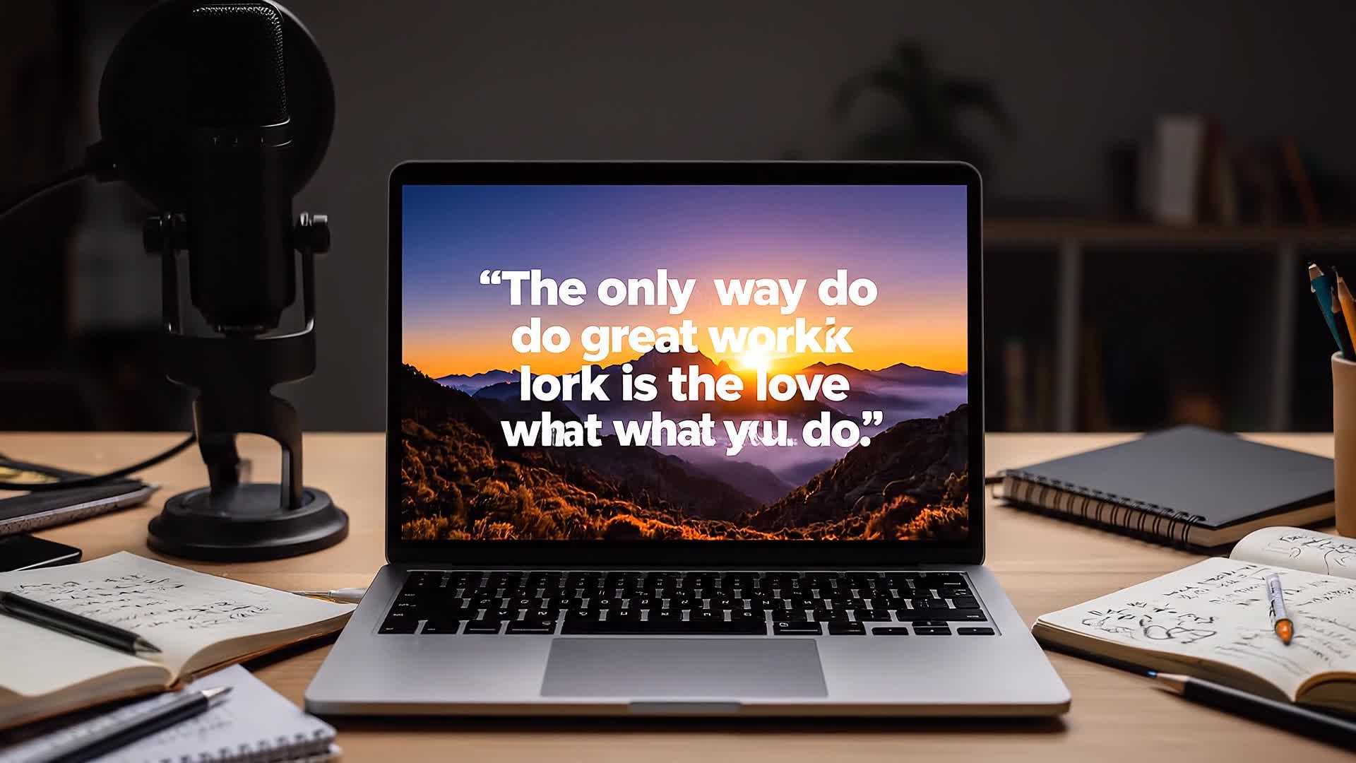 Example of animated image transformed into inspiring video