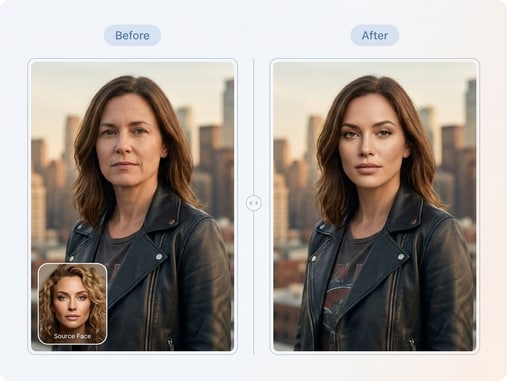 Movie poster face swap preview image