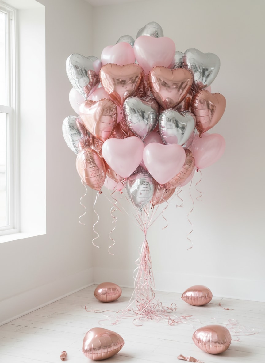 Mylar Balloons Pastel Room