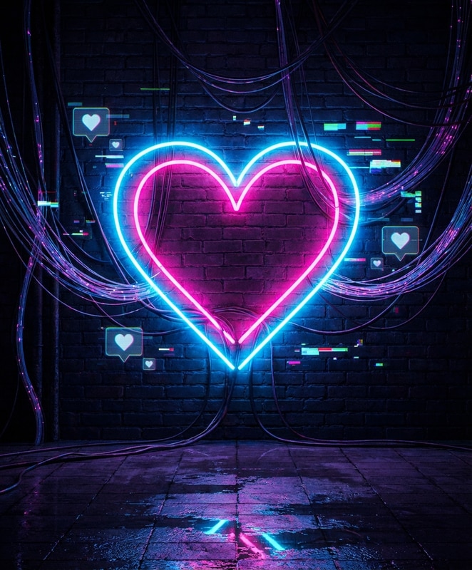 Neon Cyber Heart