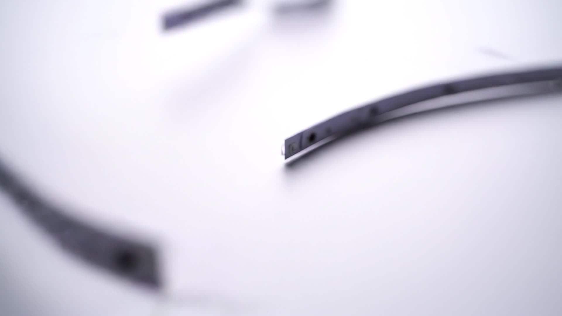 Animated glowing text intro