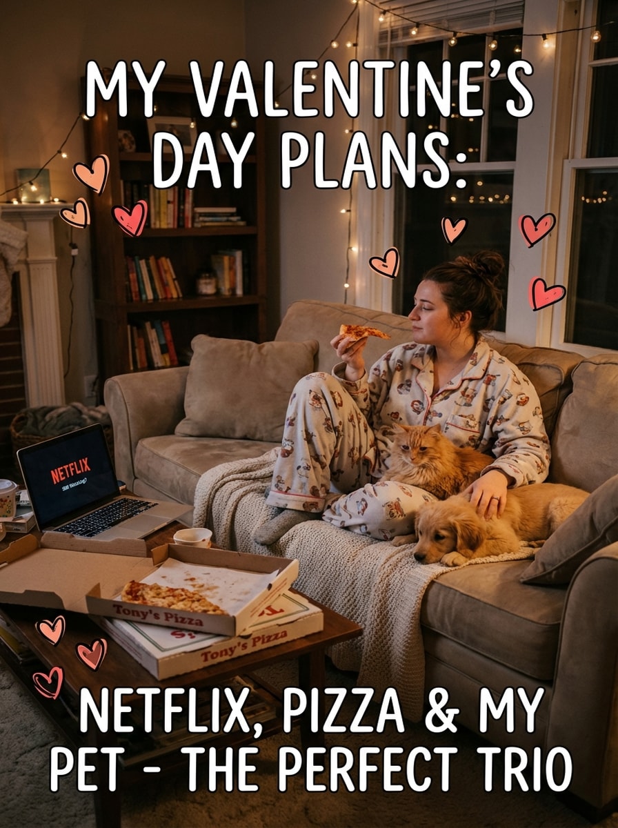 Netflix Pizza Pet Valentine Meme