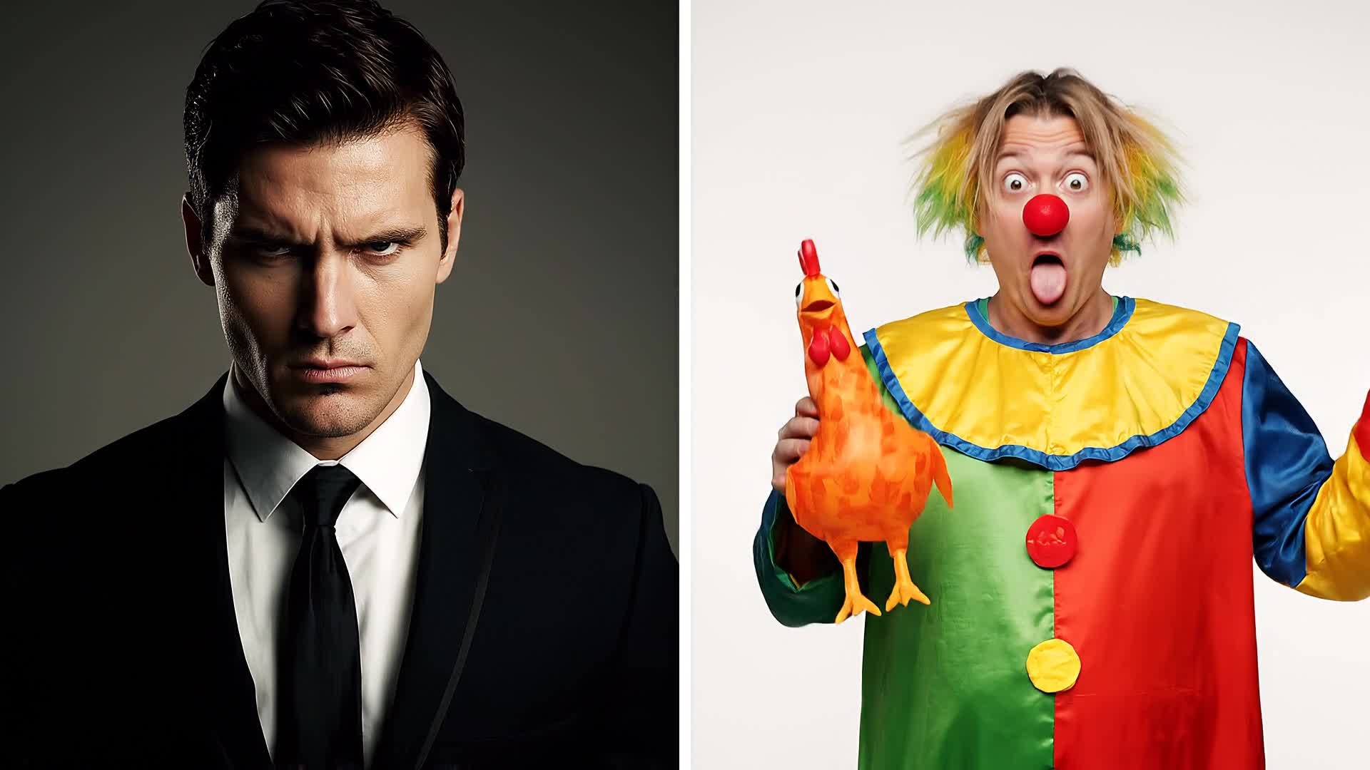 AI transforming an image into funny parody motion